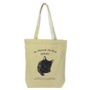 手提げかばん 線画トートバッグ レオン ねこ ミントイン サブバッグ A4サイズ対応 かわいい メール便可 マシュマロポップ