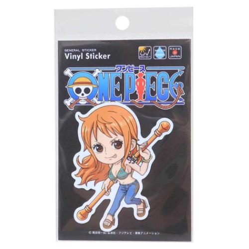 ダイカットシール ワンピース ビニールステッカー ナミ SD 少年ジャンプ ゼネラルステッカー デコステッカー 耐水耐光 アニメメール便可 マシュマロポップ