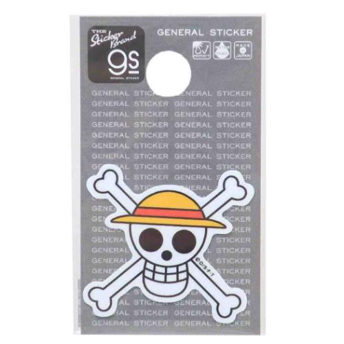 ビニールシール ワンピース ダイカットミニステッカー ルフィ海賊旗 少年ジャンプ ゼネラルステッカー 耐水耐光 デコステッカー アニメメール便可 マシュマロポッ...