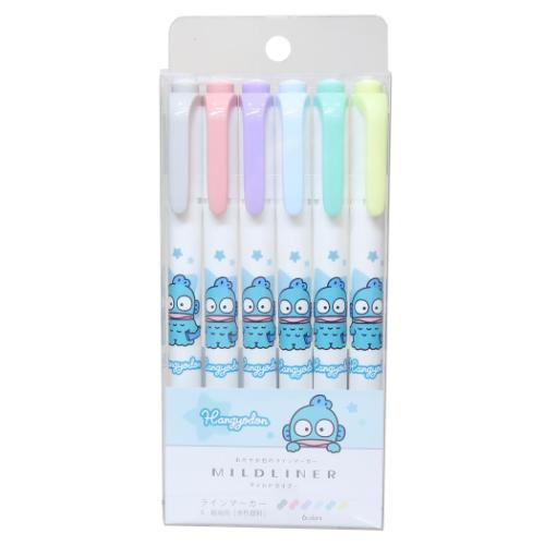 カラーマーカー ハンギョドン マイルドライナー6色セット サンリオ カミオジャパン 新学期準備文具 カ..