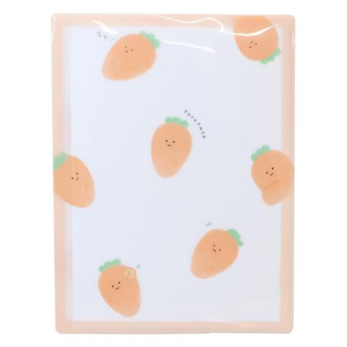 ポケットファイル ジューシーなにんじん カバーポケットクリアファイル カミオジャパン 新学期準備文具..