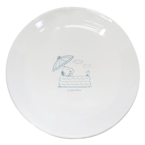 中皿 スヌーピー ガラスプレート チルライフ ピーナッツ マリモクラフト レンジ対応 食器 マシュマロポップ