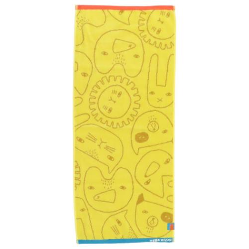 フェイスタオル ドナウィルソン ジャガードロングタオル オーガニックコットン アニマルパターン 丸眞 ..