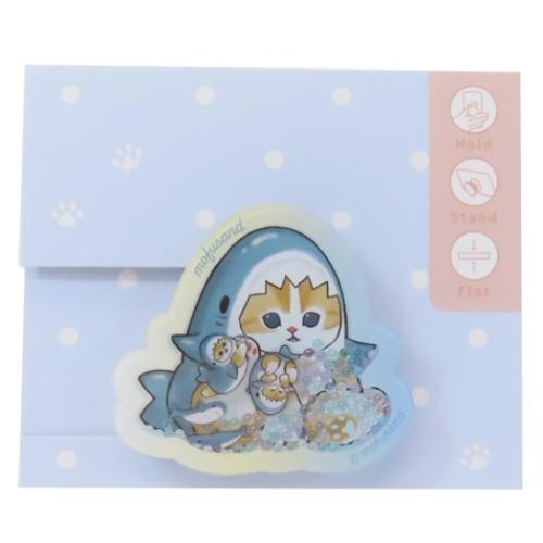 スマホアクセ モフサンド シャカシャカPOCOPOCO サメにゃん mofusand グルマンディーズ スマホスタンド メール便可 マシュマロポップ