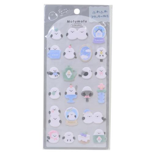 シールシート もふもふふろっきーステッカー しまえなが クーリア デコシール 手帳デコ フロッキー flocky メール便可 マシュマロポップ