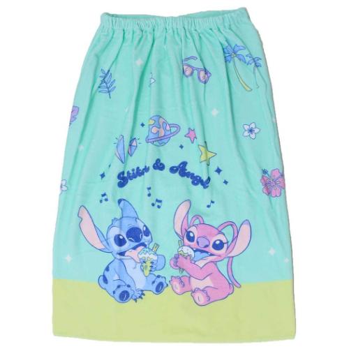 ラップタオル リロ＆スティッチ マキタオルL寸 80cm丈巻き巻きタオル ディアレスト ディズニー 林タオル 海プール 着替えタオル マシュマロポップ