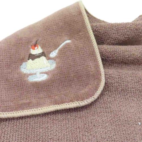 ミニタオル ハラペコレトロ タオルハンカチ プリンアラモード クーリア 汗拭きタオル レトロ 喫茶店 かわいい メール便可 マシュマロポップ