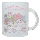 マグカップ マイメロディ&クロミ ガラスマグカップ マイメロディ50th&クロミ20th サンリオ 金正陶器 日本製食器 マシュマロポップ