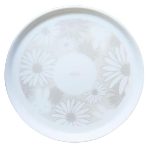 中皿 ミッフィー プレートM 70th White ディックブルーナ 金正陶器 食器 絵本 マシュマロポップ
