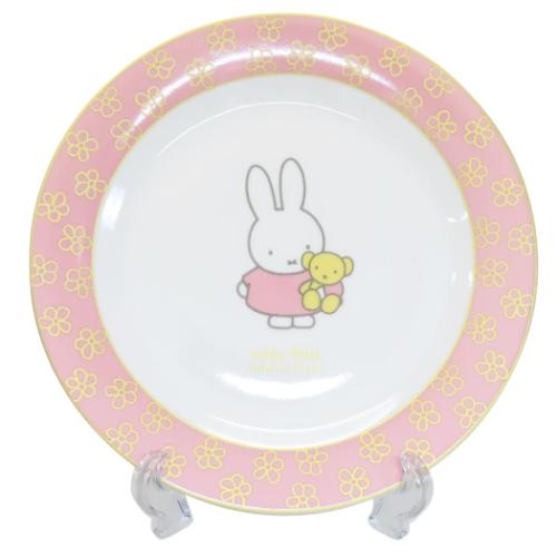 中皿 ミッフィー プレート 70周年記念 ピンク ディックブルーナ 金正陶器 プレゼント 食器 絵本 マシュマロポップ