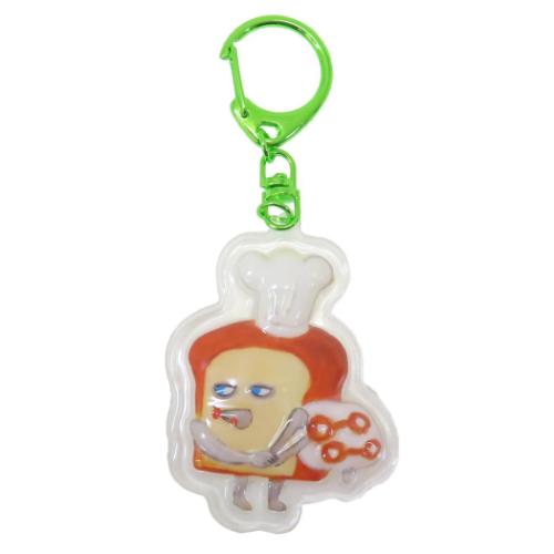 キーリング パンどろぼう ぷっくりったいキーホルダー おやすいごようさ ケイカンパニー プレゼント 絵..