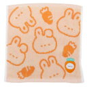 ミニタオル ジャガードハンカチタオル にんじん クーリア 汗拭きタオル かわいい メール便可 マシュマロポップ