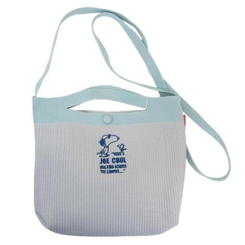 ショルダーバッグ スヌーピー IP BR ルフル Peanuts-0H ニット調編み生地ミニショルダー MINT ピーナッ..