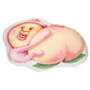 ダイカットクッション こびづかん ふわとろクッションM カクレモモジリ&桃 シナダグローバル インテリア マシュマロポップ