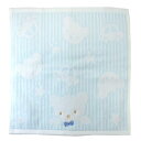 ハンドタオル スクールベア シャーリングウォッシュタオル BLUE アニマル 林タオル 汗拭きタオル かわいい メール便可 マシュマロポップ(4)