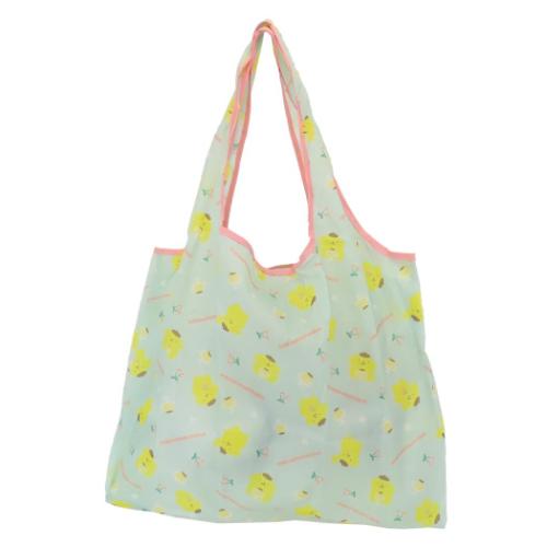 ショッピングバッグ ポムポムプリン ポケット付きエコバッグ サンリオ ケイカンパニー お買い物かばん メール便可 マシュマロポップ