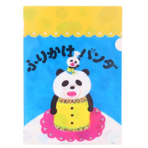 クリアフォルダー パンダのおさじ A4シングルクリアファイル パンダのおさじとふりかけパンダ マリモク..