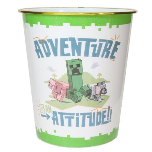 ゴミ箱 マインクラフト ダストボックス グリーン Minecraft ケイカンパニー ごみ箱 小物入れ ゲーム マ..