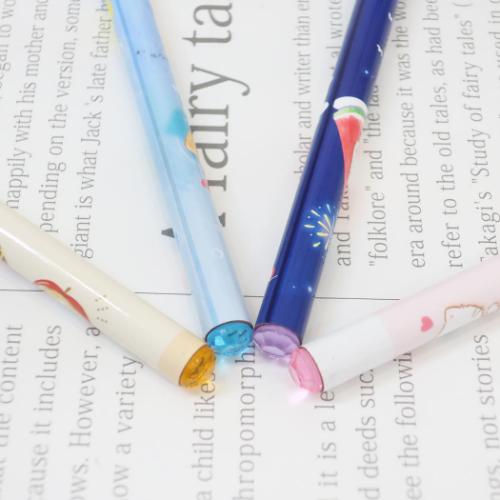えんぴつ もぐにゃん ストーン付き鉛筆 2B スイカ カミオジャパン 新学期準備文具 筆記用具 小学生 かわいい メール便可 マシュマロポップ