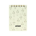 メモ帳 ムーミン WリングメモA7 ニョロニョロ チラシ 北欧 サンスター文具 新学期準備文具 メール便可 マシュマロポップ