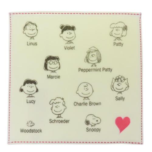 ミニタオル スヌーピー イニシャルミニタオル ハート ピーナッツ マリモクラフト 汗拭きタオル メール..