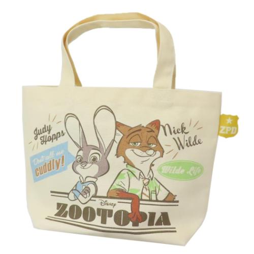 ランチバッグ ズートピア カラーマチ付バッグ ジュディ＆ニック ディズニー スモールプラネット マチ付..