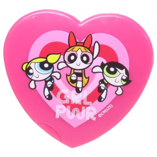 くし パワーパフガールズ ハート型ミラーコーム ハート ティーズファクトリー 手鏡 メール便可 マシュマロポップ