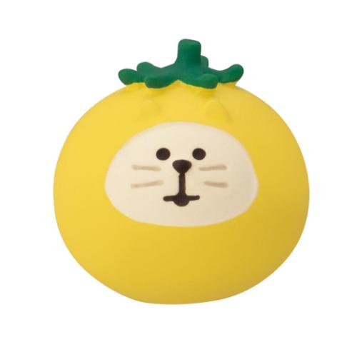 マスコット おやさい猫だるま ミニとまと黄 デコレ インテリア かわいい メール便可 マシュマロポップ