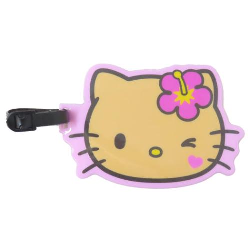 ネームプレート ハローキティ ダイカットPVCケース 日焼けシリーズ ピンク サンリオ ケイカンパニー ネ..