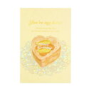 POSTCARD ROKKAKU Birthday Card バースデーカード 1枚入り ケーキ イエロー フタバ 箔押し 誕生日 メッセージカード グリーティ...