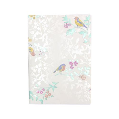 A5 ノート ROKKAKU x misuzu uta みすゞうた A5サイズ無地ノート 私と小鳥と鈴と フタバ 箔押し 金子みすゞ かわいい メール便可 マシ...