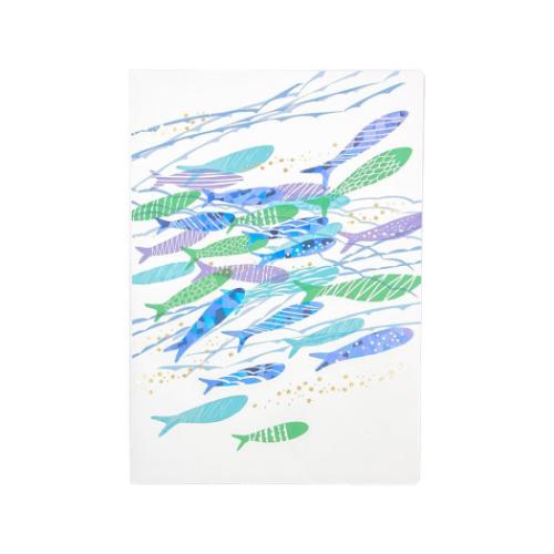 A5 ノート ROKKAKU x misuzu uta みすゞうた A5サイズ無地ノート 大漁 フタバ 箔押し 金子みすゞ かわいい メール便可 マシュマロポッ...