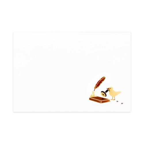 POSTCARD ROKKAKU アニマルシリーズ メッセージカード BIRD'S WORK 1枚入り STAMP フタバ 箔押し グリ..