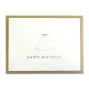 グリーティングカード ROKKAKU Birthday Card ミニカードセット 1セット入り ケーキ フタバ 箔押し 誕生日 メッセージカード カード&封筒...