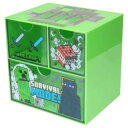 卓上収納 マインクラフト キャラチェスト グリーン Minecraft ケイカンパニー 小物入れ 収納ケース ゲーム マシュマロポップ