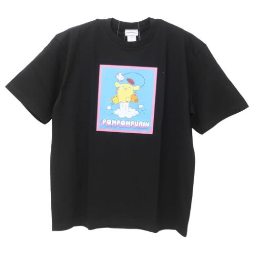 Tシャツ ポムポムプリン BIG T-SHIRTS なわとび ブラック Lサイズ サンリオ ワタナベ 半袖 メール便可 マシュマロポップ Tシャツ ポムポムプリン BIG T-SHIRTS なわとび ブラック Lサイズ サンリオ ワタナベ 半袖 メール便可 マシュマロポップ