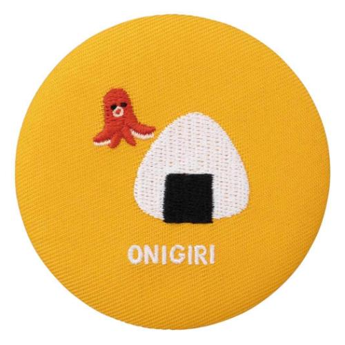 手鏡 おみやげニッポン 刺繍ミラー おにぎり デコレ コンパクトミラー かわいい メール便可 マシュマロ..