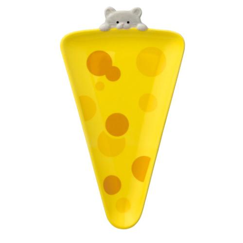 ピザ皿 サンカクプレート チーズ デコレ ホームパーティ 取り皿 かわいい マシュマロポップ