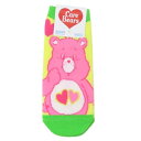 女性用靴下 ケアベア レディースソックス ラブアロット ハート CareBears スモールプラネット キャラックス 大人向け メール便可 マシュマロポップ