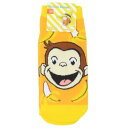 女性用靴下 おさるのジョージ レディースソックス バナナ スマイル スモールプラネット キャラックス 大人向け 絵本メール便可 マシュマロポップ