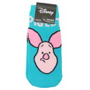 女性用靴下 くまのプーさん レディースソックス ピグレット フェイス ロゴ ディズニー スモールプラネット キャラックス 大人向け メール便可 マシュマロポップ