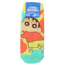 女性用靴下 クレヨンしんちゃん レディースソックス しんのすけ ふりむき スモールプラネット キャラックス 大人向け アニメメール便可 マシュマロポップ