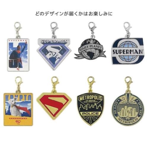 ファスナーマスコット SUPERMAN スーパーマン メタルチャームコレクション 全8種の内どれか1個 DCコミ..
