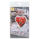 ダイカットシール バンクシー BRANDALISED 透明素材ステッカー Bandaged Heart ゼネラルステッカー デコステッカー 耐水耐光 メール便可 マシュマロポップ