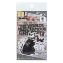 ダイカットシール バンクシー BRANDALISED 透明素材ステッカー PapaRatzi ゼネラルステッカー デコステッカー 耐水耐光 メール便可 マシュマロポップ