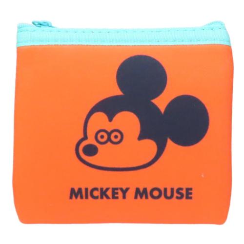 平ポーチ DISNEYx松本セイジ ミニフラットポーチ ミッキーマウスフェイス ディズニー スモールプラネット 小物入れ コスメポーチ メール便可 マシュマロポップ