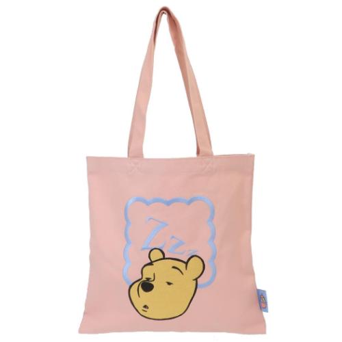 手提げかばん くまのプーさん 刺繍カラートートバッグ フェイス ディズニー スモールプラネット サブバッグ メール便可 マシュマロポップ