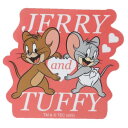ダイカットシール トムとジェリー キャラクターステッカー ハート レッド ワーナーブラザース スモールプラネット ダイカットビニールステッカー デコシール 耐水性 メール便可 マシュマロポップ