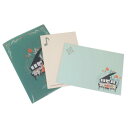手紙セット&ポケットファイル Happy Tone ファイル付レターセット ピアノソナタ 木野瀬印刷 便箋&封筒 ミニファイル かわいい メール便可 マシュマロ...