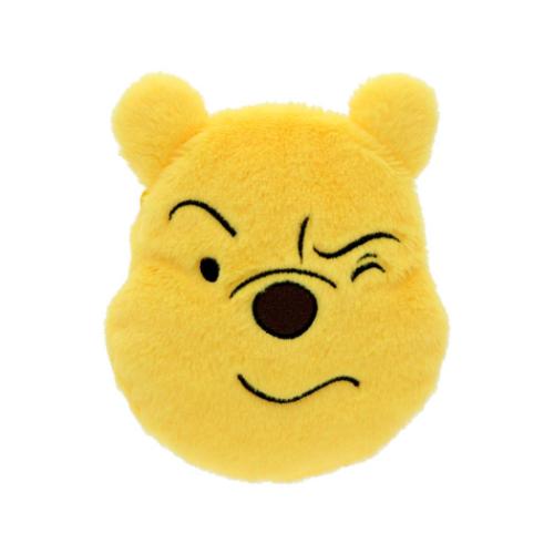 コスメポーチ くまのプーさん ダイカットポーチ しかめ顔 ディズニー サンスター文具 フェイスポーチ マシュマロポップ